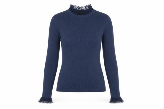 Womens UK Size S Ted Baker Blue Pullover Jumper