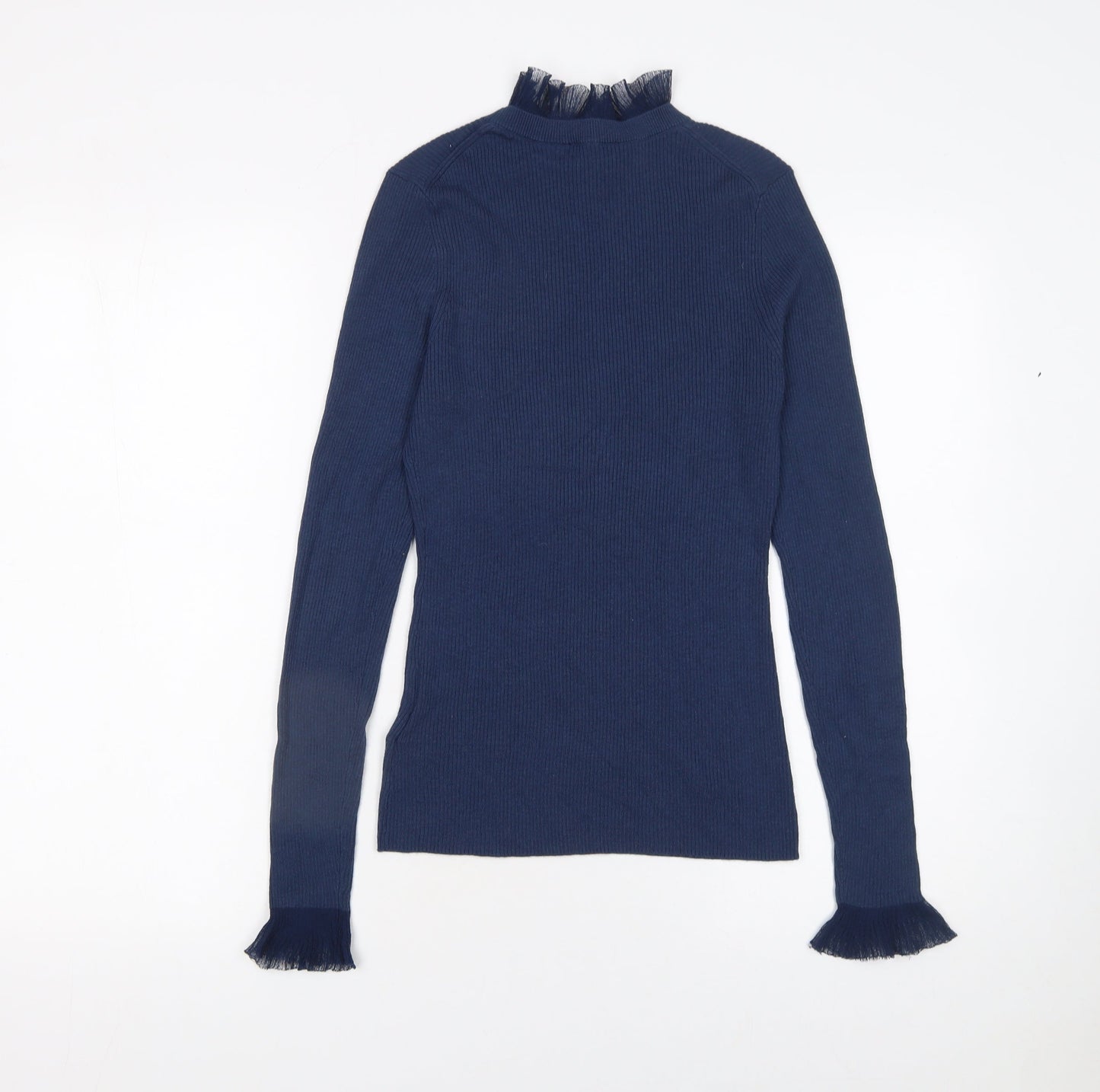 Womens UK Size S Ted Baker Blue Pullover Jumper