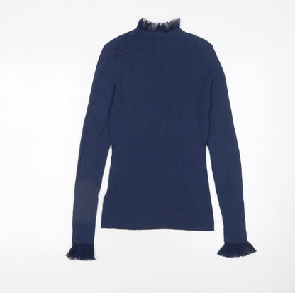 Womens UK Size S Ted Baker Blue Pullover Jumper