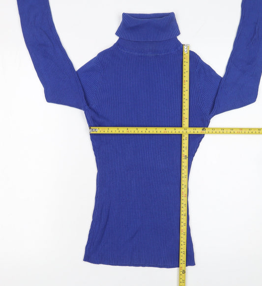 Womens UK Size 8 Debenhams Blue Pullover Jumper
