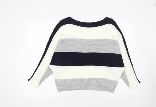 Womens UK Size S Quiz Multicoloured Pullover Jumper