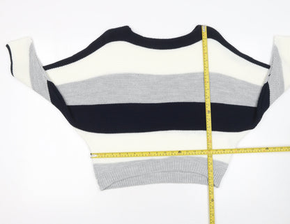 Womens UK Size S Quiz Multicoloured Pullover Jumper