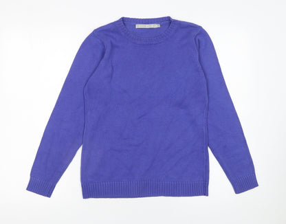 Womens UK Size S EWM Purple Pullover Jumper