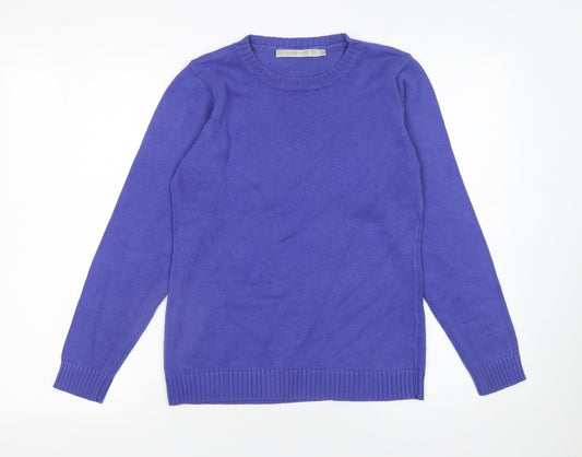 Womens UK Size S EWM Purple Pullover Jumper