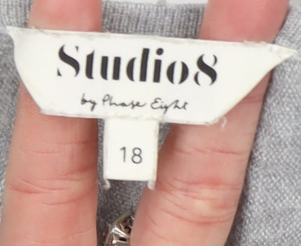 Womens UK Size 18 Studio 8 by Phase Eight Grey Pullover Jumper