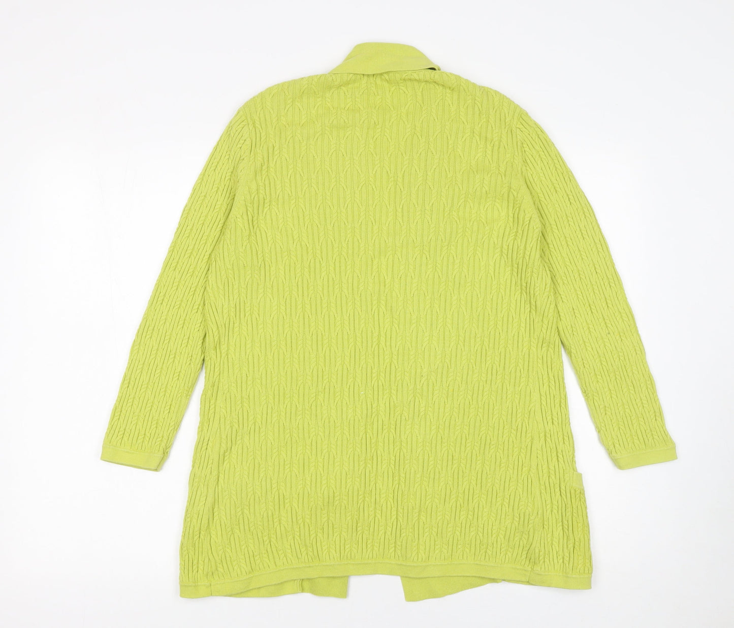 Womens UK Size M CC Green Cardigan Jumper