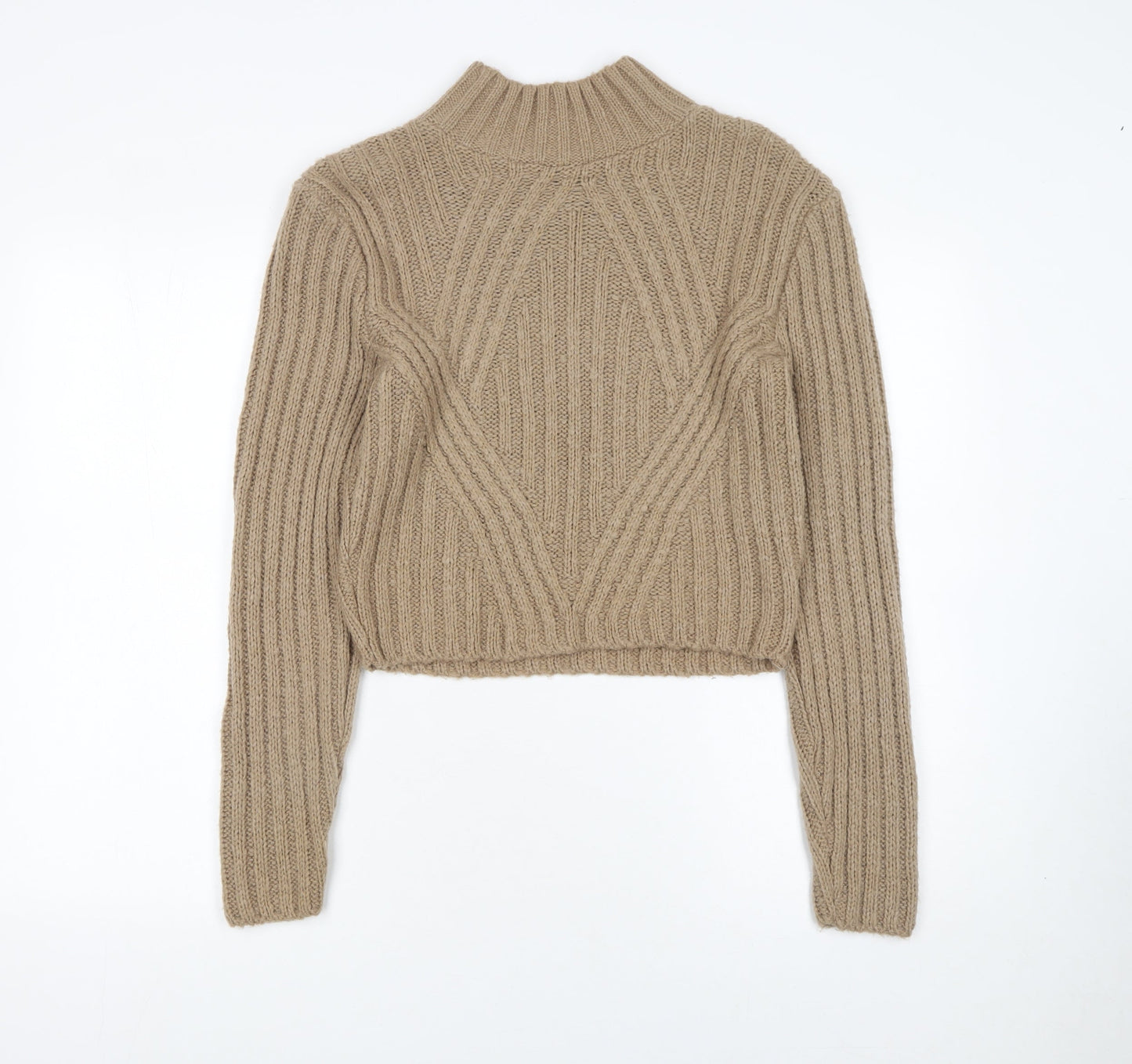 Womens UK Size XS HOT!MESS Beige Pullover Jumper