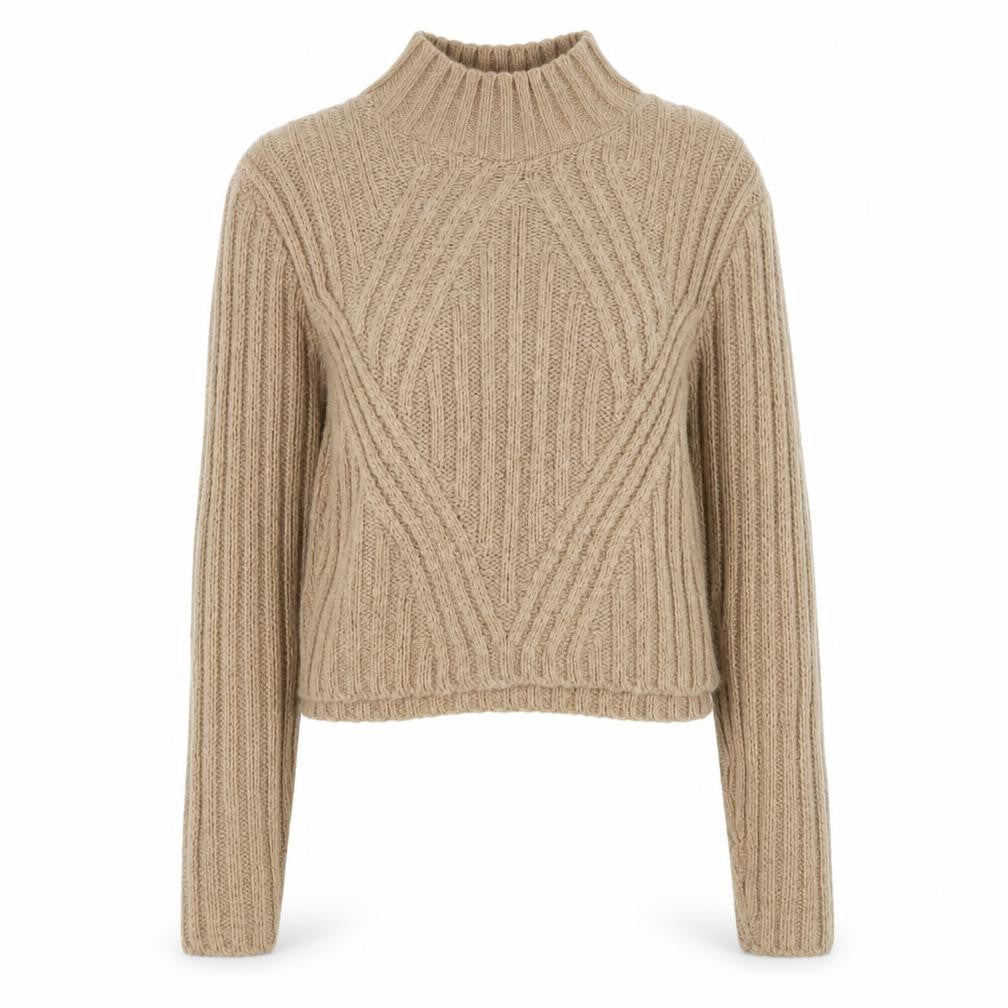 Womens UK Size XS HOT!MESS Beige Pullover Jumper