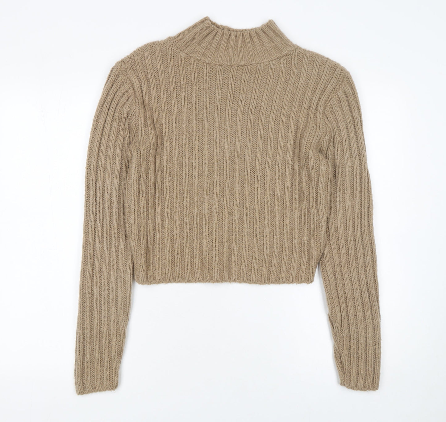 Womens UK Size XS HOT!MESS Beige Pullover Jumper