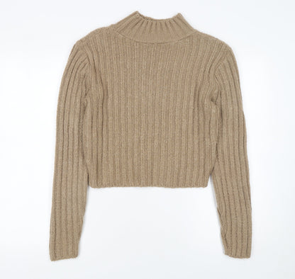 Womens UK Size XS HOT!MESS Beige Pullover Jumper