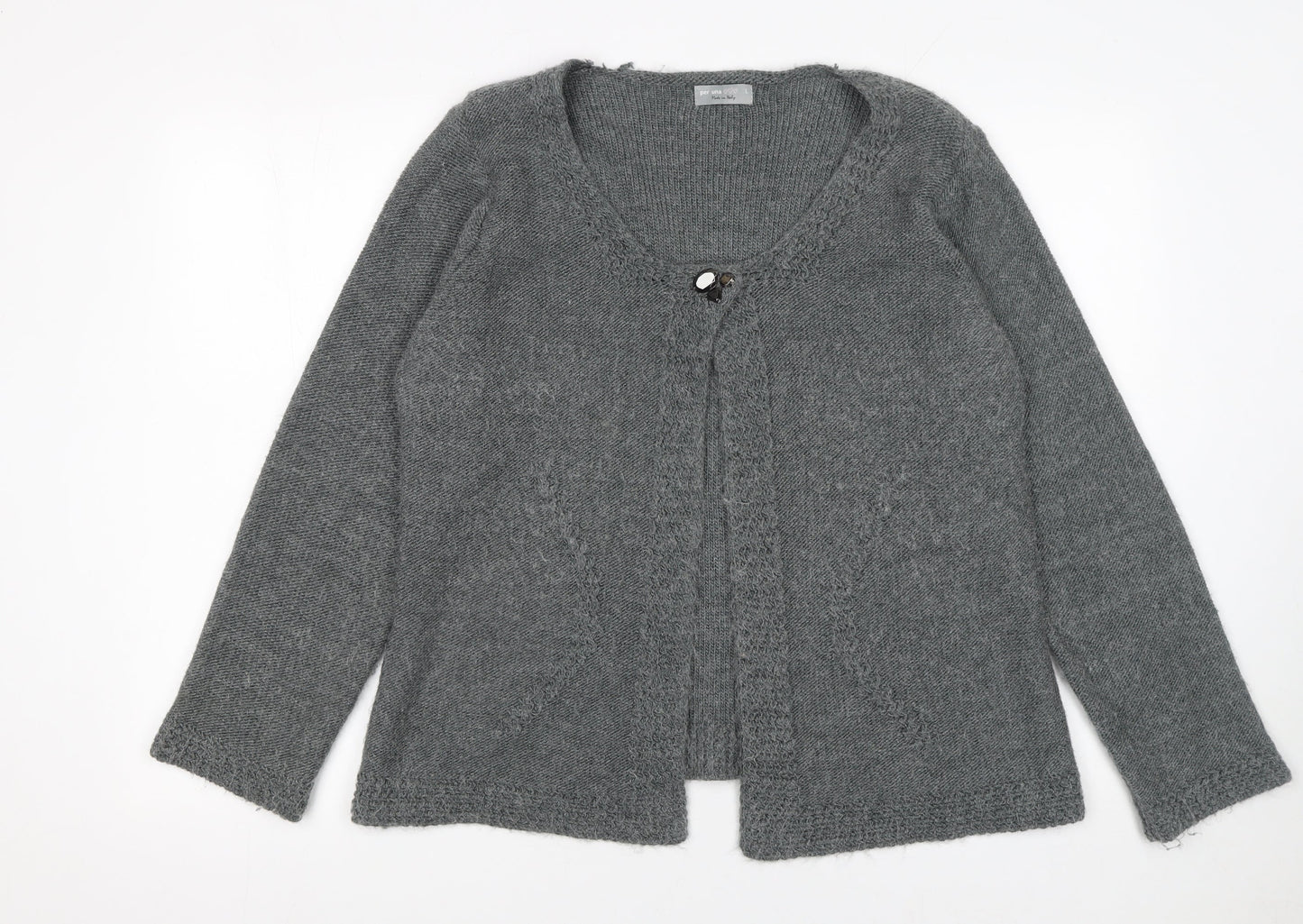 Womens UK Size L Marks and Spencer Grey Cardigan Jumper