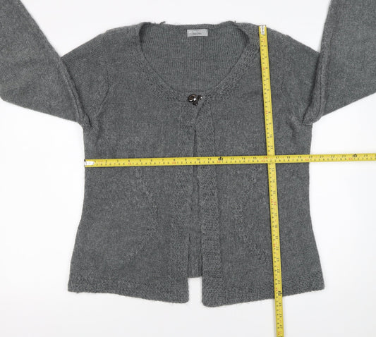 Womens UK Size L Marks and Spencer Grey Cardigan Jumper