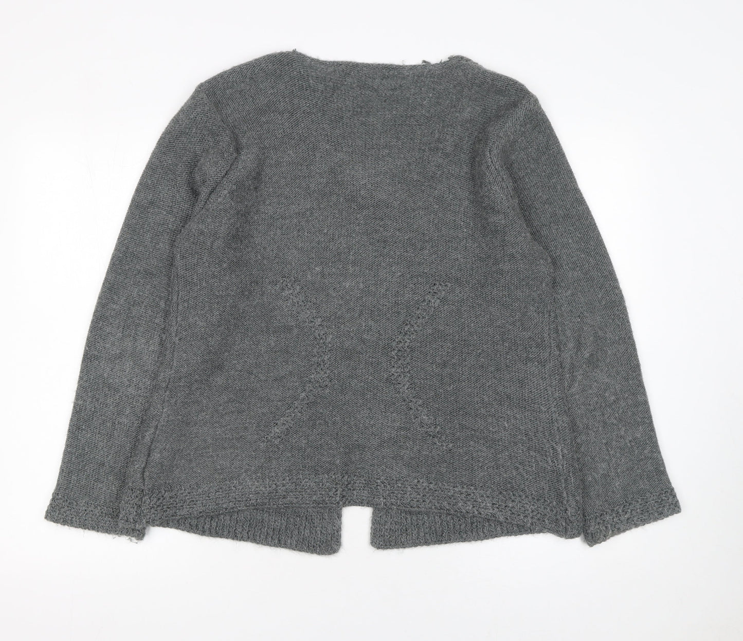 Womens UK Size L Marks and Spencer Grey Cardigan Jumper