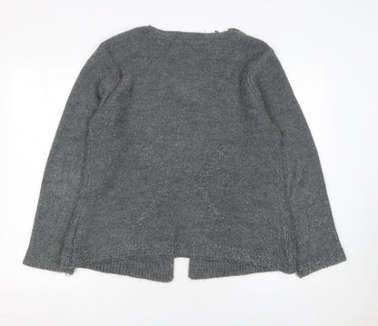 Womens UK Size L Marks and Spencer Grey Cardigan Jumper