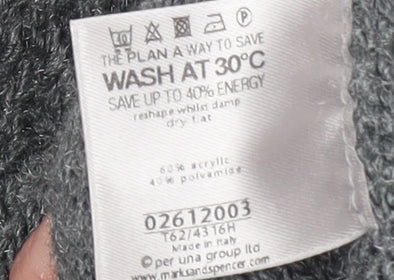 Womens UK Size L Marks and Spencer Grey Cardigan Jumper