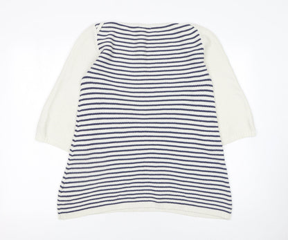 Womens UK Size 8 H&M White Pullover Jumper