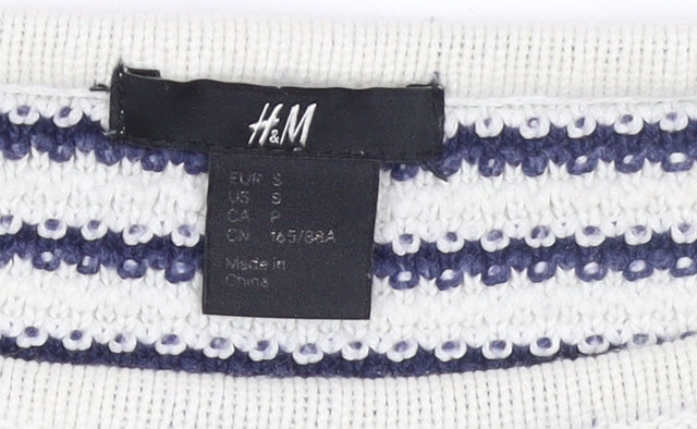 Womens UK Size 8 H&M White Pullover Jumper