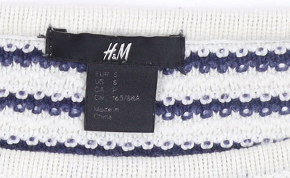 Womens UK Size 8 H&M White Pullover Jumper