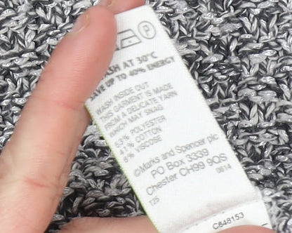 Womens UK Size 14 Marks and Spencer Grey Pullover Jumper