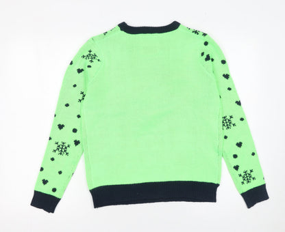 Womens UK Size 10 Noroze Green Pullover Jumper