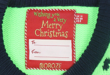 Womens UK Size 10 Noroze Green Pullover Jumper