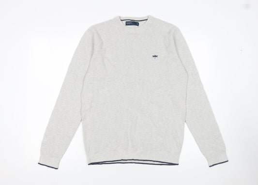 Mens UK Size M Easy Grey Pullover Jumper