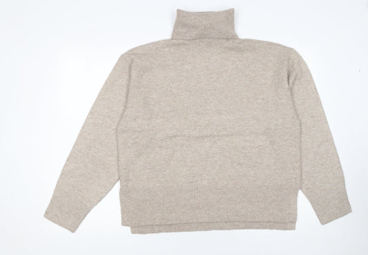 Womens UK Size M New Look Beige Pullover Jumper