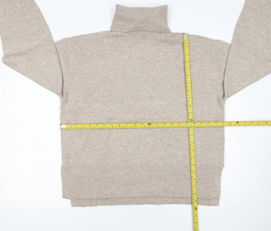 Womens UK Size M New Look Beige Pullover Jumper