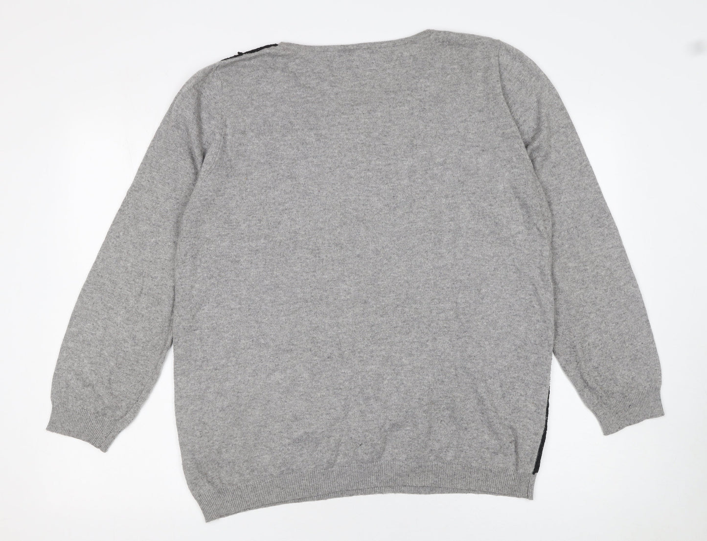 Womens UK Size 20 Wallis Grey Pullover Jumper