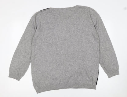 Womens UK Size 20 Wallis Grey Pullover Jumper
