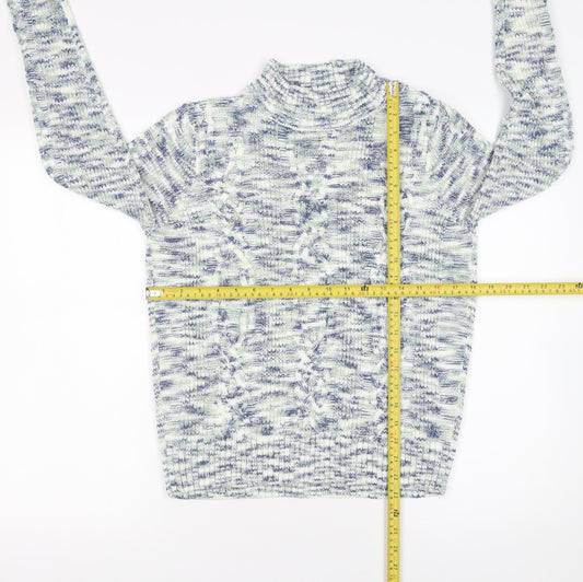 Womens UK Size S ISLE Multicoloured Pullover Jumper