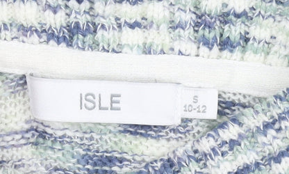 Womens UK Size S ISLE Multicoloured Pullover Jumper