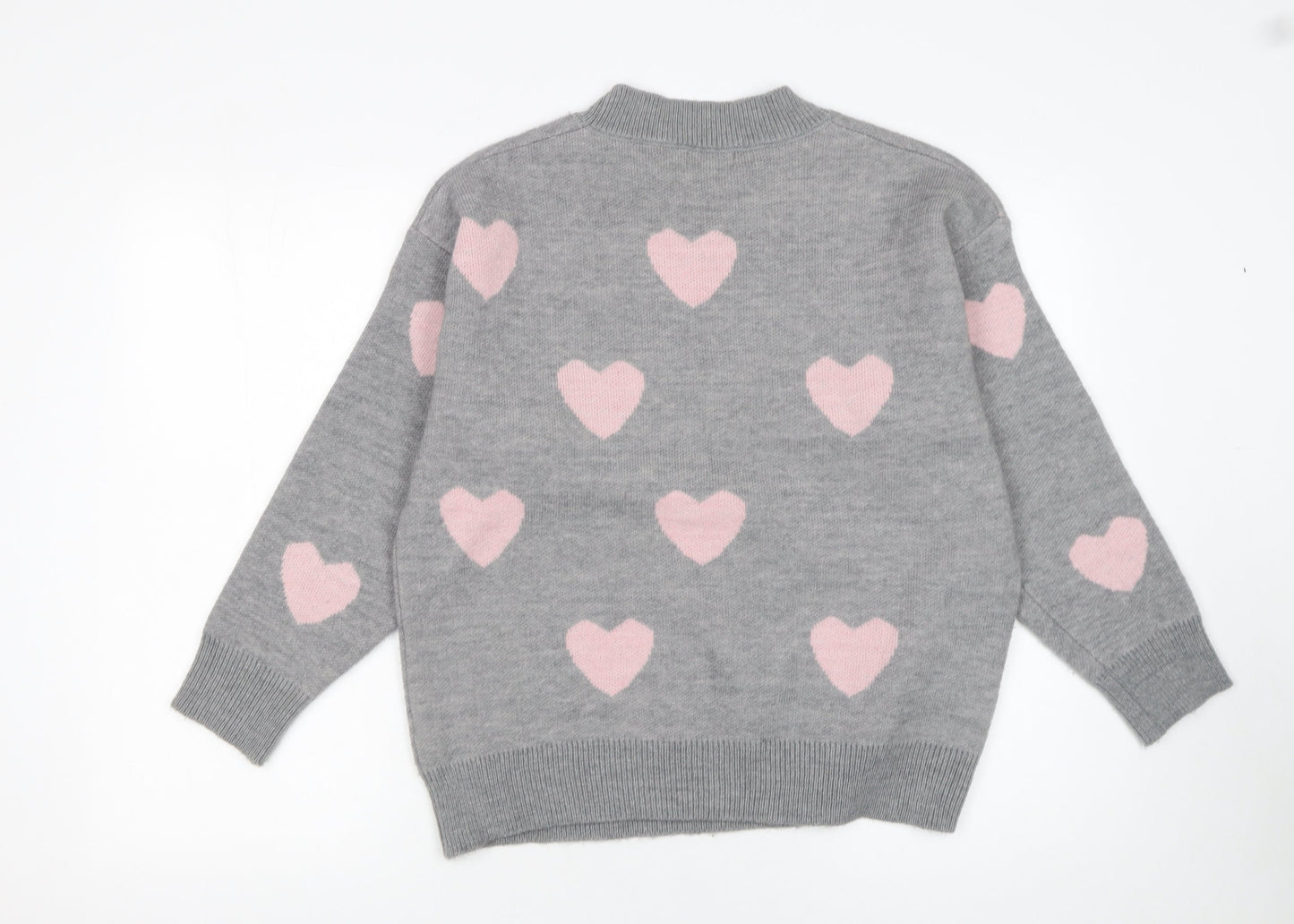 Womens UK Size M QED London Grey Pullover Jumper