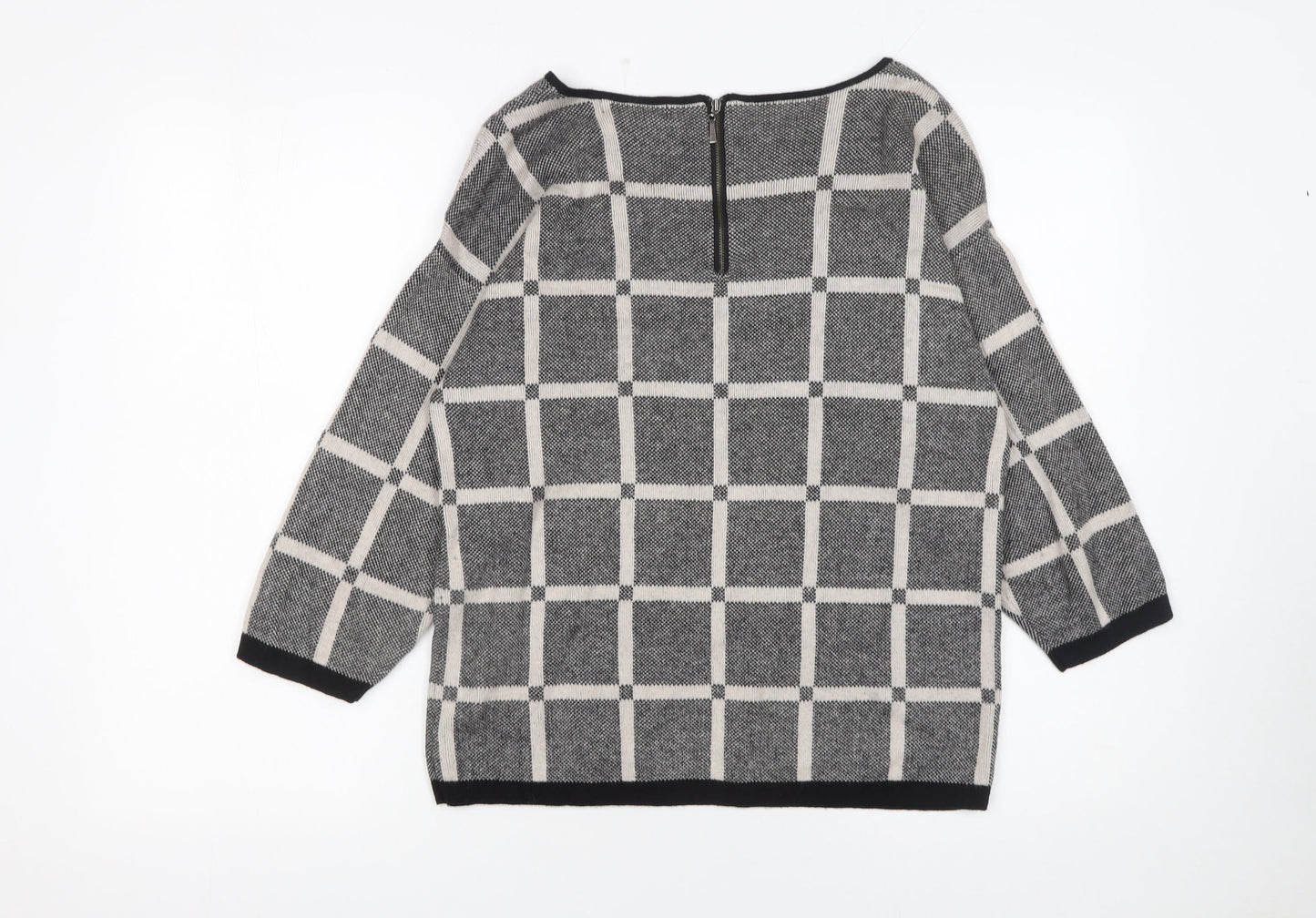Womens UK Size 12 Marks and Spencer Grey Pullover Jumper