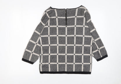 Womens UK Size 12 Marks and Spencer Grey Pullover Jumper