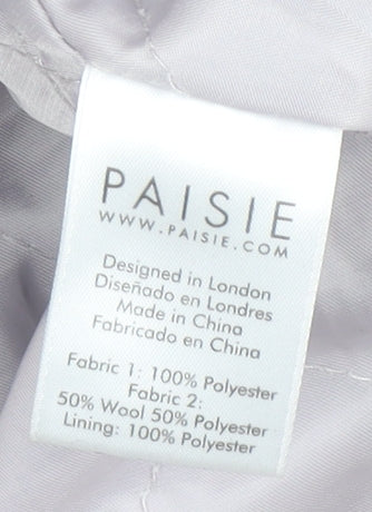 Womens UK Size 8 Paisie Beige Overcoat