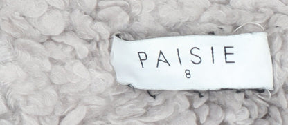 Womens UK Size 8 Paisie Beige Overcoat