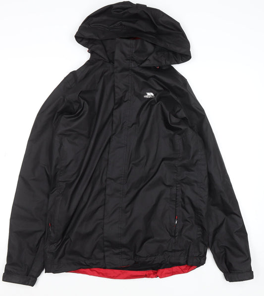 Mens UK Size XS Trespass Black Rain Coat