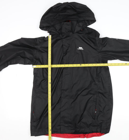 Mens UK Size XS Trespass Black Rain Coat