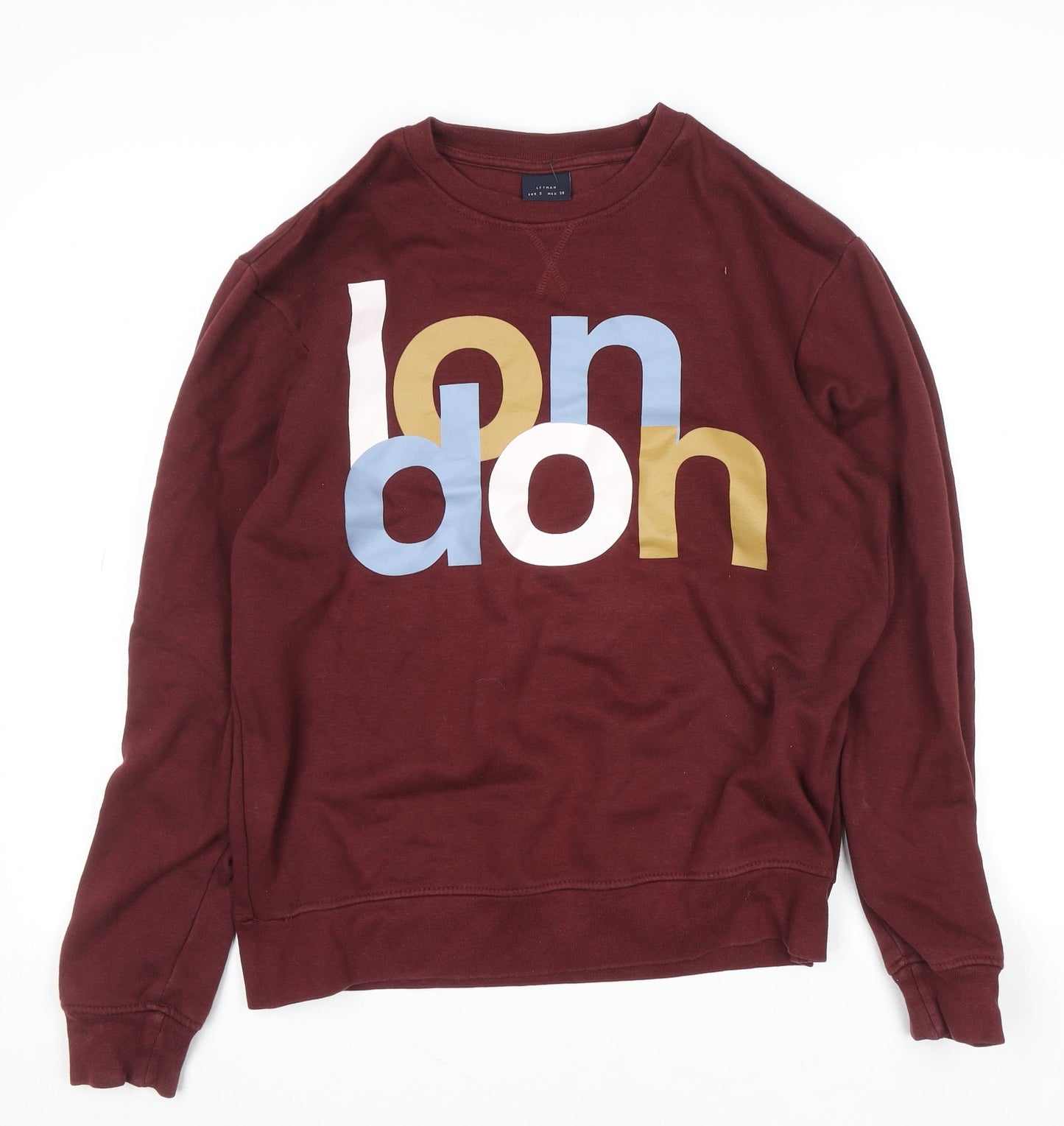 Mens UK Size S LFTMAN Red Pullover Sweatshirt