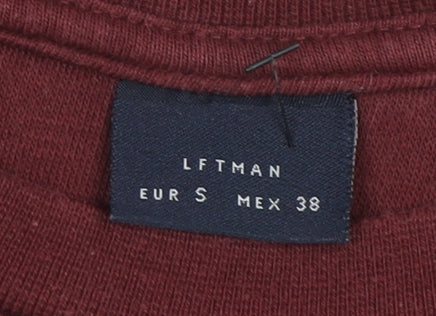 Mens UK Size S LFTMAN Red Pullover Sweatshirt