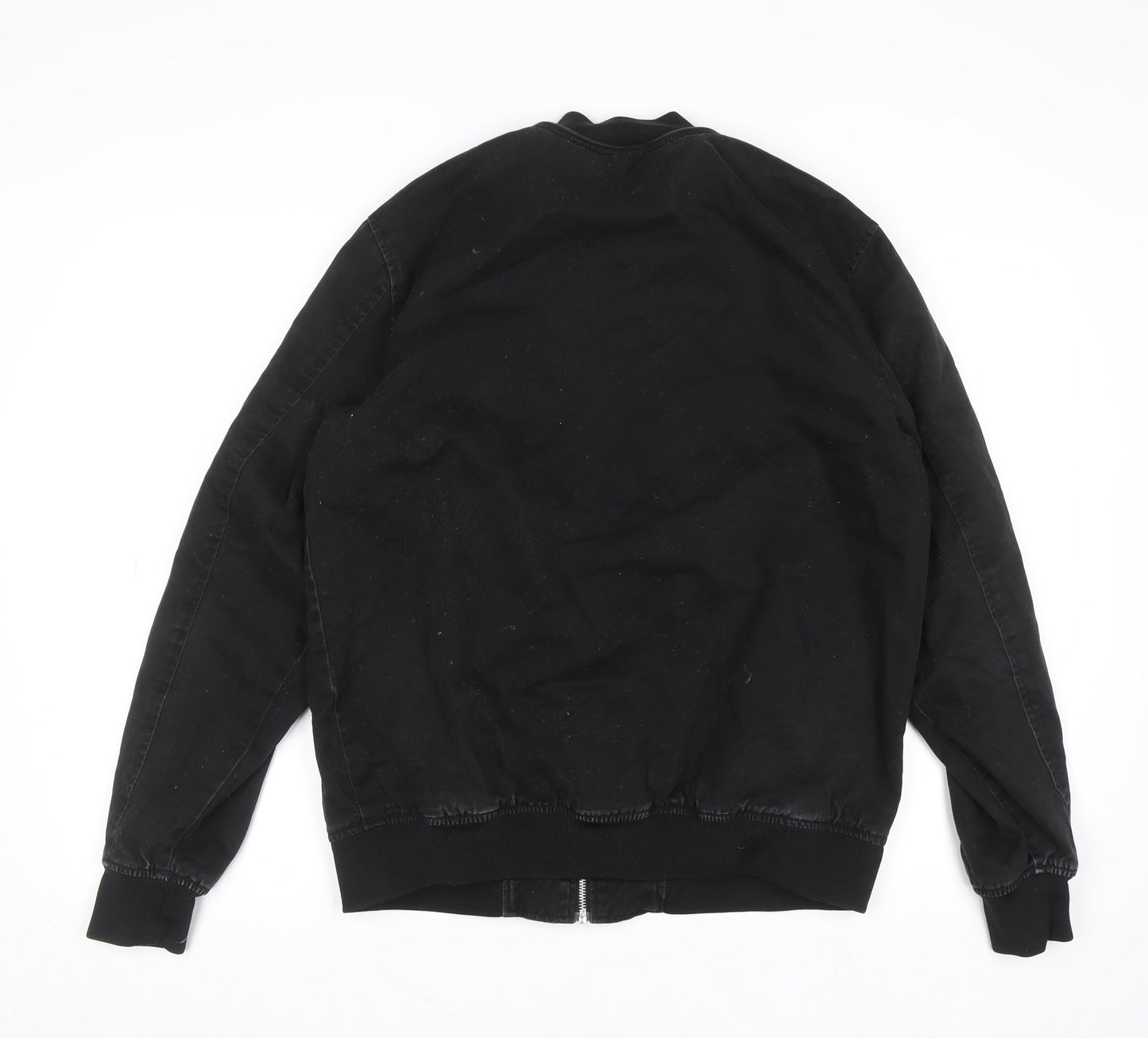 Mens UK Size L ASOS Black Bomber Jacket