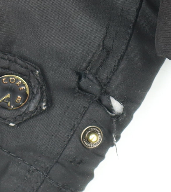 Mens UK Size L JACK & JONES Black Bomber Jacket
