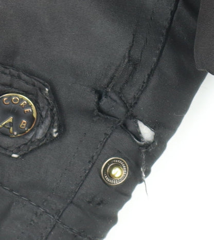 Mens UK Size L JACK & JONES Black Bomber Jacket