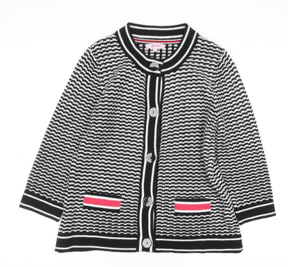 Womens UK Size 14 Marks and Spencer Black Cardigan Jumper