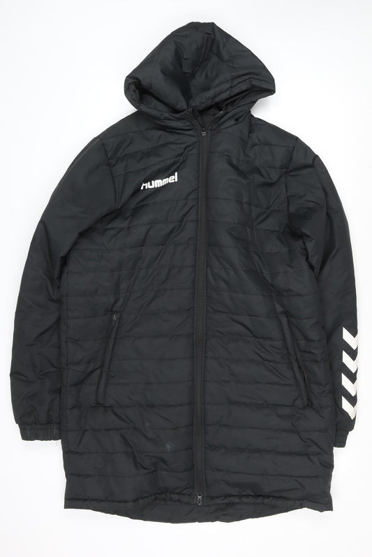 Mens UK Size M Hummel Black Puffer Jacket
