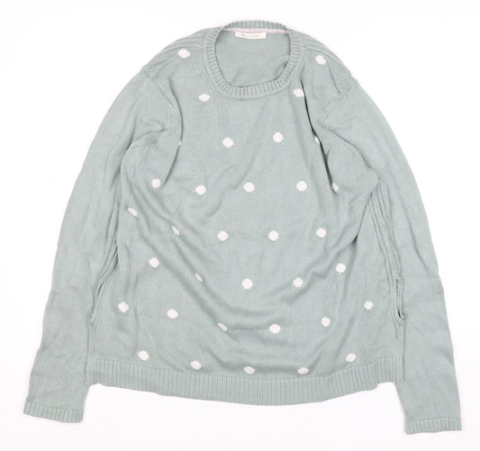 Womens UK Size L Rare Earth Green Pullover Jumper