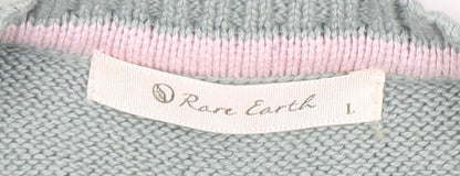 Womens UK Size L Rare Earth Green Pullover Jumper