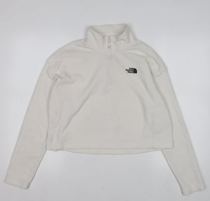 Womens UK Size L The North Face White Pullover Sweatshirt
