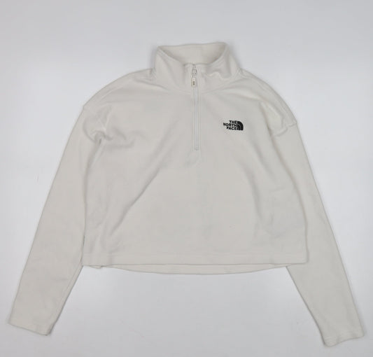 Womens UK Size L The North Face White Pullover Sweatshirt